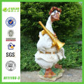 Grumpy Duck Series Musician Duck Resin Statue (NF11196-3)